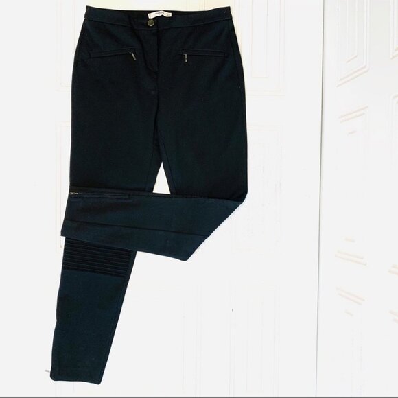 MANGO BLACK TROUSERS PENCIL PANT STRAIGHT LEG WOMEN SIZE 4 - Picture 4 of 9